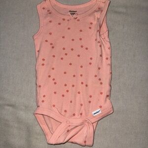 Gerber Peach Onesie with Star Pattern